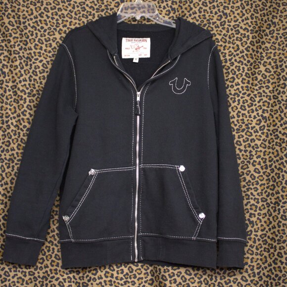 Pre-Loved True Religion Hoodie | Medium | Black - Picture 3 of 4